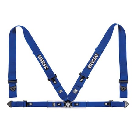 Sparco 3 to 2 in. 4-Point Competition Belt Harness, Blue 04716M1AZ